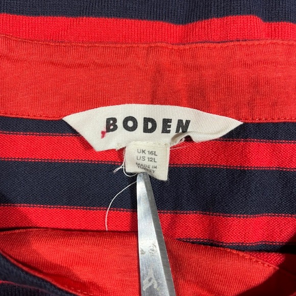 Boden Sophie Breton Striped Jersey Shift Dress Women 12L Nautical Preppy Coastal - Picture 6 of 11